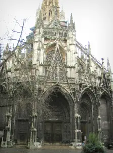 Rouen - Saint-Maclou church of Flamboyant Gothic style