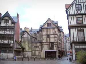 Rouen - Half-timbered houses