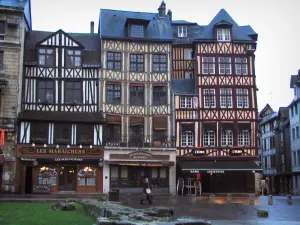 Rouen - Vakwerkhuizen van de Place du Vieux Marche