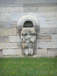 Royal saltworks of Arc-et-Senans - Sculpture representing the saumure river flowing from an urn