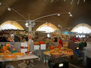 Royan - Stands of the central market