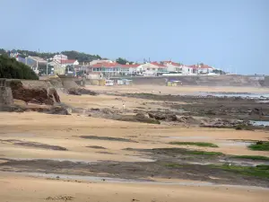 Les Sables-d'Olonne - Sand, cliffs, beach and houses of the seaside resort