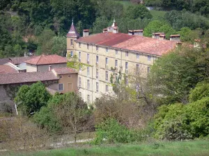 Saint-Antoine-l'Abbaye - Edifici conventuali e gli alberi