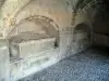 Saint-Bertrand-de-Comminges - Cloister of the Sainte-Marie cathedral: sarcophaguses