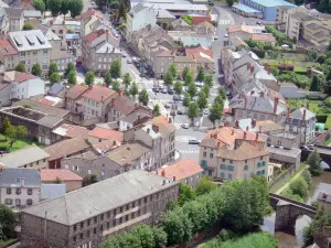 Saint-Flour - Uitzicht over de daken van de benedenstad