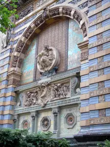 Saint-Germain-des-Prés - Monumentale portiek geglazuurd steengoed