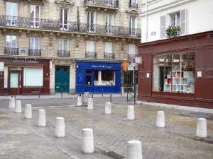 Saint-Germain-des-Prés - Gevels en winkels van de Saint-Germain-des-Prés