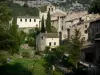 Saint-Guilhem-le-Désert - Middeleeuws dorp met zijn kerk (Gellone Abdij) en huizen