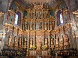 Saint-Jean-de-Luz - In der Kirche Saint-Jean-Baptiste: monumentaler Retabel aus vergoldetem Holz