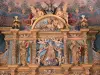 Saint-Jean-de-Luz - Inside the Saint-Jean-Baptiste church: detail of the baroque altarpiece