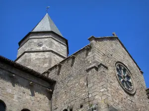 Saint-Junien collegiate church - Saint-Junien granite collegiate church of Romanesque style