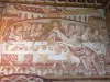 Saint-Martin de Vic church - Inside the Saint-Martin church: Romanesque fresco (mural); in the town of Nohant-Vic