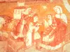 Saint-Martin de Vic church - Inside the Saint-Martin church: Romanesque fresco (mural); in the town of Nohant-Vic