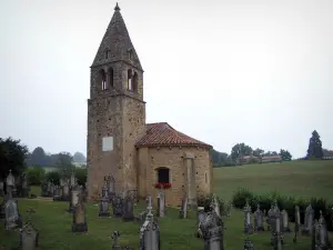 Saint-Maurice-lès-Châteauneuf church - Romanesque chapel and cemetery; in Brionnais