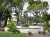 Saint-Paul - Fountain of the Place du General de Gaulle square