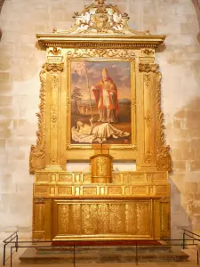Saint-Paul-Trois-Châteaux - Inside the Notre-Dame cathedral: altarpiece