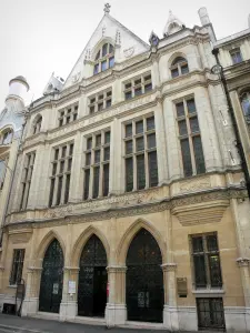 Saint-Quentin - Gothic facade of the Espace Saint-Jacques home to the butterflies museum