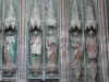 Saint-Quentin - Inside Saint-Quentin basilica: statues of saints