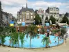 Saint-Quentin - Place de l'Hôtel de Ville transformée en plage l'été