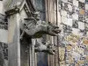 Saint-Valery-sur-Somme - Upper town (medieval town): gargoyles of the Saint-Martin church