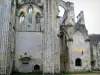 Saint-Wandrille abbey - Ruins of the abbey church, in the Norman Seine River Meanders Regional Nature Park