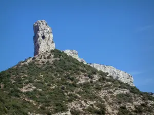 Sainte-Baume massif - Vegetation (scrubland) and rock faces