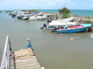 Sainte-Rose - Hafen Sainte-Rose mit seinen angelegten Booten