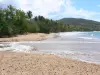 Sainte-Rose - Plage de Clugny au sable blond, mer et verdure