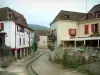 Salies-de-Béarn - Maisons de la vieille ville au bord du Saleys