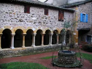 Salles-Arbuissonnas-en-Beaujolais - Gallery of the Romanesque cloister and its well