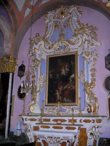 Saorge - Dentro de la Iglesia de San Salvador