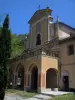 Saorge - Saorge monastry (former Franciscan convent): Notre-Dame-des-Miracles church and its porch