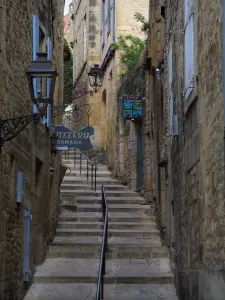 Sarlat-la-Canéda - Costa di Tolosa e le sue case in pietra, in Périgord