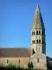 Savoyard Bresse - Octagonal bell tower of the church of Saint-Andre-de-Bâgé 