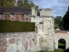 Schloß von Anet - Tor und Mauer (Umfassungsmauer) des Schlosses