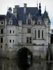 Schloß Chenonceau - Renaissanceschloss (Schloß Dames) und Fluss (der Cher)