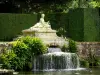 Schloss von Courances - Schlosspark: Wasserbassin Baigneuse