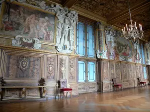 Schloß von Fontainebleau - Im Palast von Fontainebleau: grosse Wohnungen: Galerie Franz I.