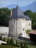Schloß von Touvet - Kapelle und Schlosspark; auf der Gemeinde Le Touvet, im Grésivaudan