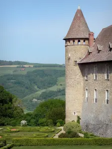 Schloß von Virieu - Mittelalterliche Festung und ihre französischen Gärten