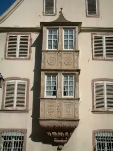 Sélestat - Billex house with a Renaissance-style oriel window