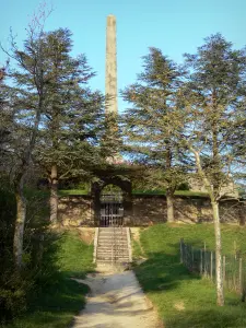 Seuil de Naurouze - Viale alberato che conduce al Riquet obelisco