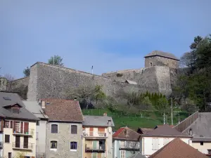 Seyne - Zitadelle (Festung Vauban) überragend die Häuser der Altstadt