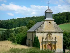 Sito dell'abbazia di Élan - Chiesa di Nostra Signora di Elan e del suo paesaggio circostante