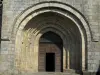 Solignac abbey church - Portal of the abbey church