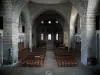 Solignac abbey church - Inside of the abbey church