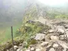Soufrière - Pfad am Gipfel des aktiven Vulkans