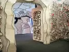 Stiftung  Jean Dubuffet - Innenraum der Villa Falbala, Werk des Künstlers Jean Dubuffet