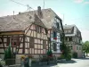 Sundgau - Half-timbered houses in the village of Grentzingen
