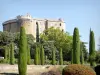 Suze-la-Rousse castle - Medieval fortress in the middle of the cypresses, in Drôme provençale